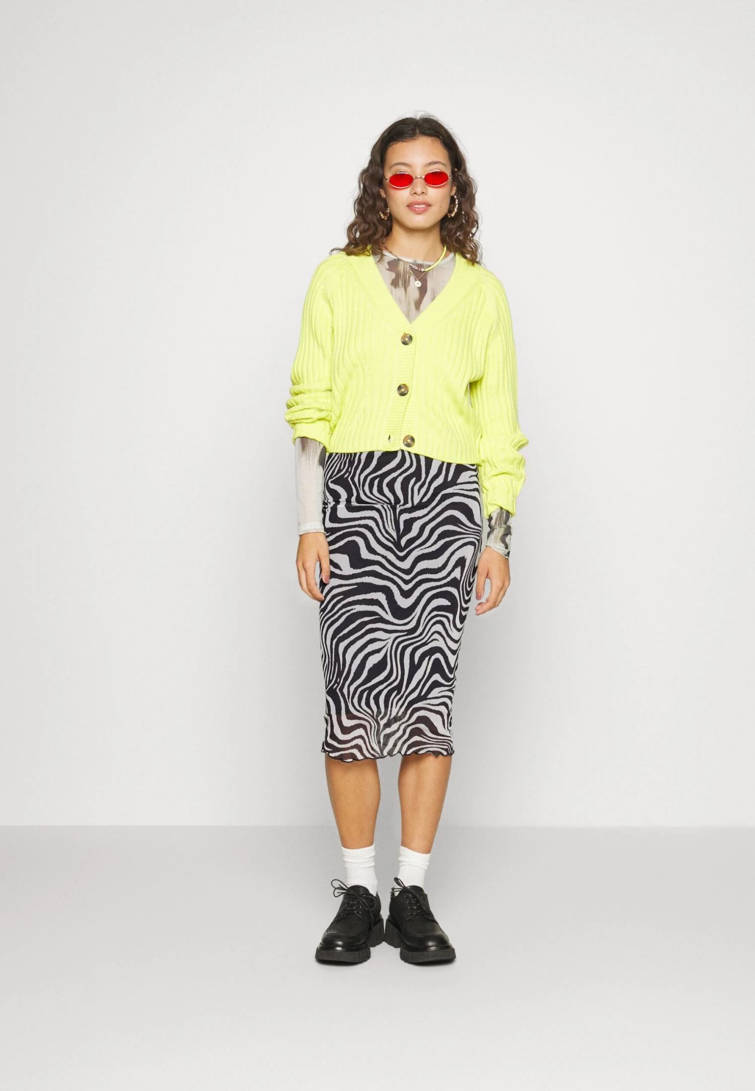 Gina Tricot Carro Skirt - Jupe Crayon - Black/White 4 Gina Tricot Carro Skirt - Jupe Crayon - Black/White – Image 2