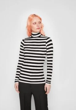 Gia - T-Shirt À Manches Longues - Black/White