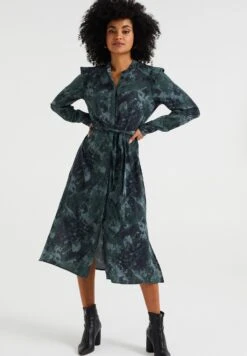 WE FASHION Eras - Robe Chemise - Green