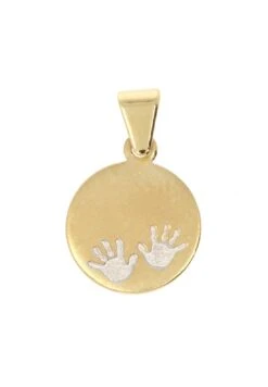 Kinderhände Gravierbar - Pendentif - Gold