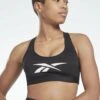 Reebok Brassières De Sport À Maintien Normal - Black