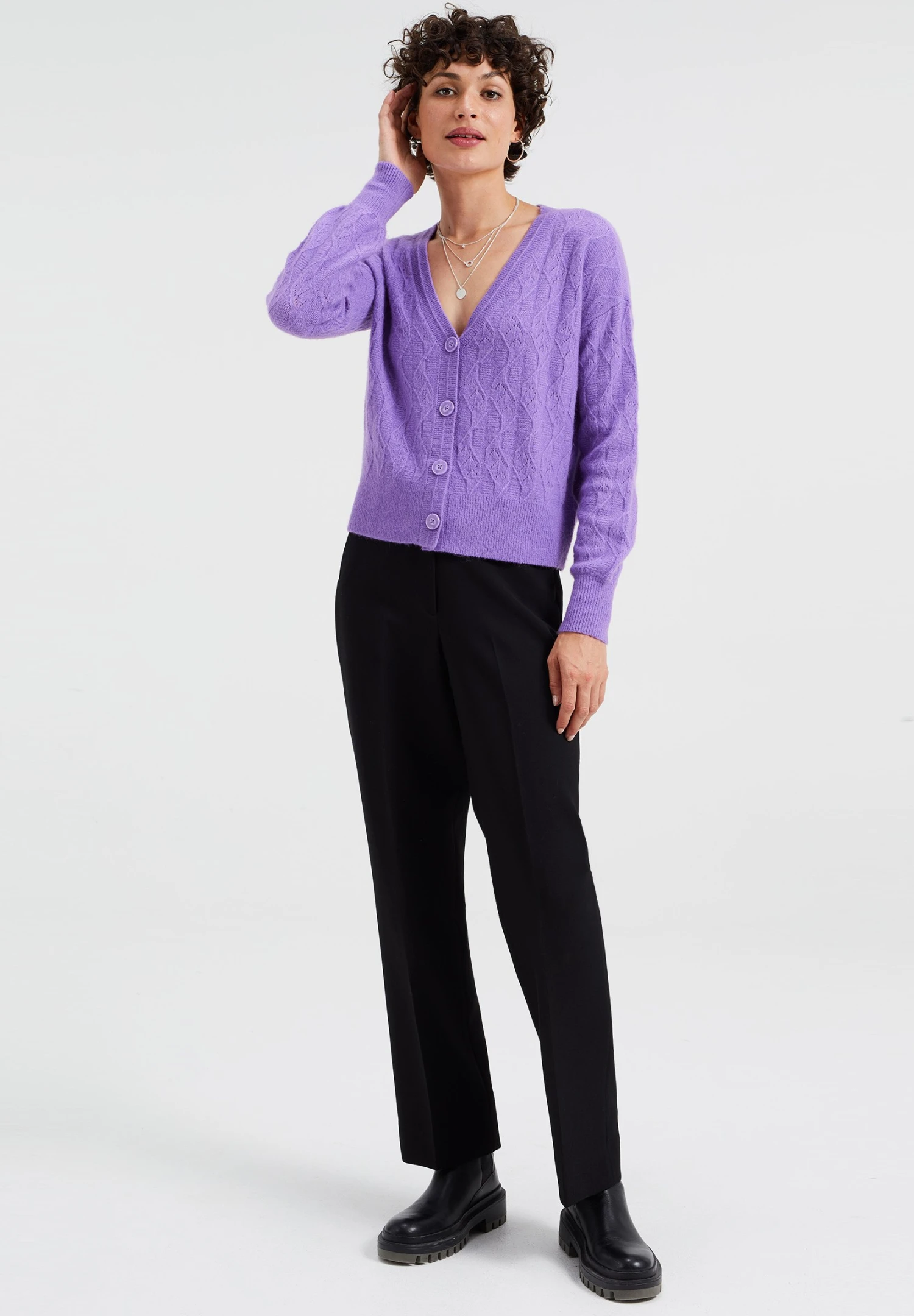 WE FASHION Gilet - Violet 4 WE FASHION Gilet - Violet – Image 2