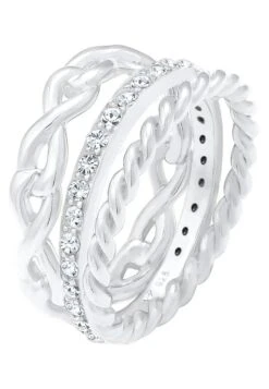 Elli Glass Crystal - Bague - Silver-Coloured -Mode et Luxe Boutique 24e59129d1f74ff19aee43a7a53303dd
