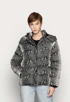 URBAN CLASSICS Ladies Hooded Puffer Jacket - Veste D'Hiver - Grey