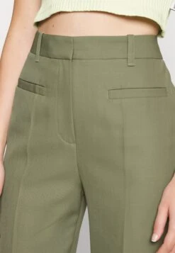 3.1 Phillip Lim Tailored Cropped Kick Trouser - Pantalon Classique - Thyme -Mode et Luxe Boutique 2f67309bc4d4409d9e31476fb14834c4