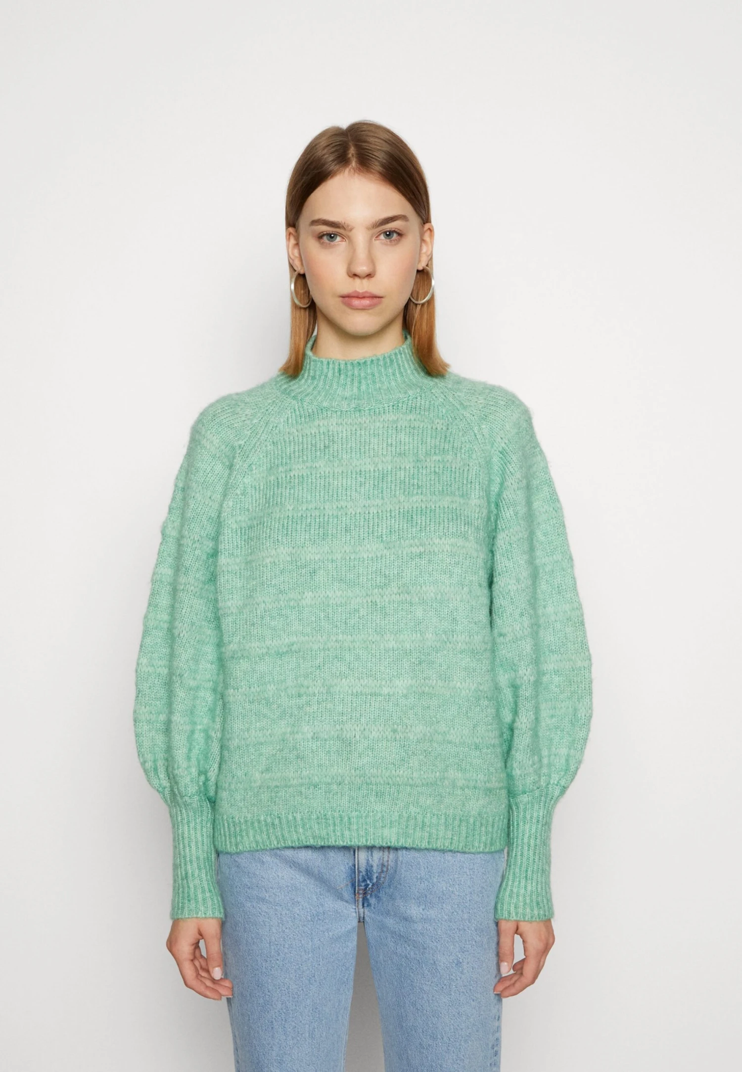 ONLY Celina Life L/S High Cc - Pullover - Green Bee 3 ONLY Celina Life L/S High Cc - Pullover - Green Bee