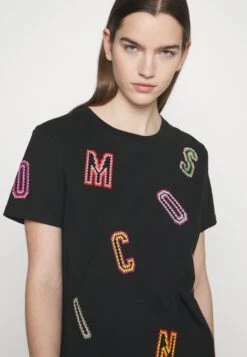 MOSCHINO T-Shirt Imprimé - Black -Mode et Luxe Boutique 398a3da9101d4d8589dbc0312ff3de08