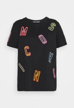 MOSCHINO T-Shirt Imprimé - Black -Mode et Luxe Boutique 412a0dbe85e24e49bf111184a987ca25