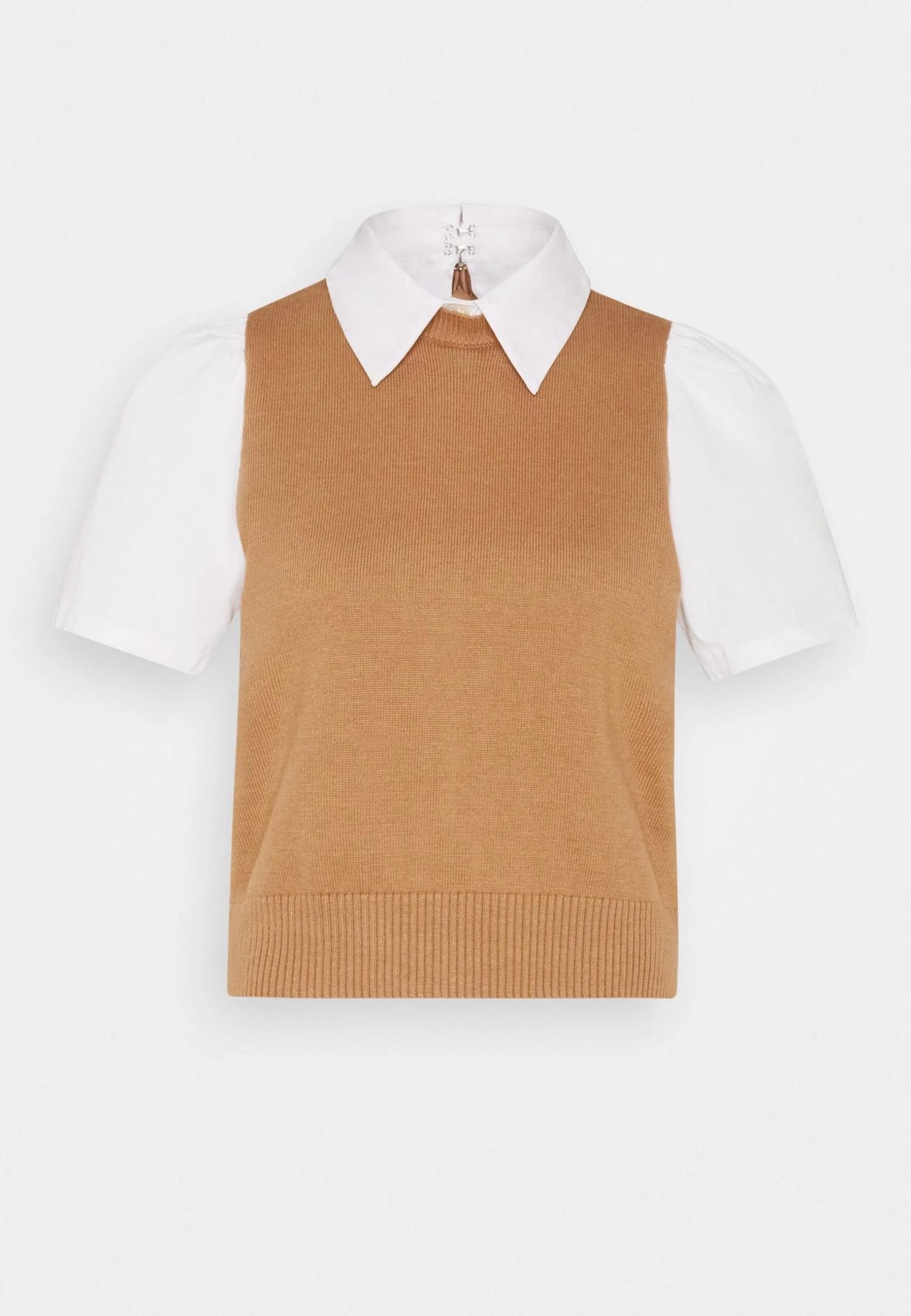 Staud Arya - T-Shirt Imprimé - Tan/White 4 Staud Arya - T-Shirt Imprimé - Tan/White – Image 2