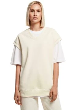 URBAN CLASSICS Ladies Oversized Sweat Slipover - Pullover - Whitesand