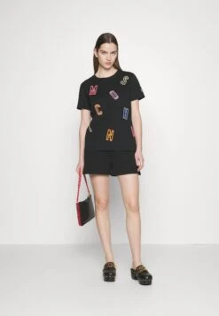 MOSCHINO T-Shirt Imprimé - Black -Mode et Luxe Boutique 52c656eb383949eb9f1f0efd241975da