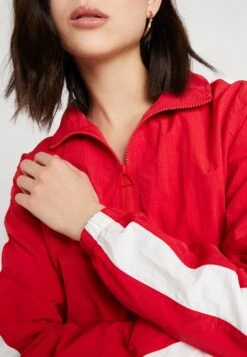 URBAN CLASSICS Crinkle - Veste De Survêtement - Red/White -Mode et Luxe Boutique 538107fb9ff54810b592a949aeca2d65