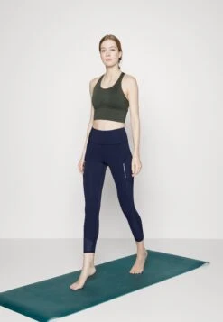 Athleta Rainier Unbrushed 7/8 - Collants - Dress Blue