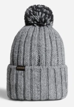 Napapijri Semiury - Bonnet - Medium Grey Melange -Mode et Luxe Boutique 5d1973024ff14a3f9c757fad3555e54d