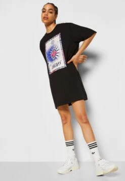 Adidas Originals Tee Dress - Robe En Jersey - Black -Mode et Luxe Boutique 60e4cbdd0c724d31992039c2160c1d34