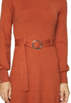 Anna Field Crew Ausschnitt Midi Strickkleid Mit Gürtel - Robe Pull - Brown -Mode et Luxe Boutique 73bf8fc704f54f11a51cdfc65603292c