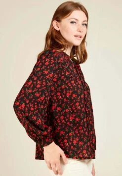 Tahys - Blouse - Black -Mode et Luxe Boutique 785bb10341074ade87e33a149214be83