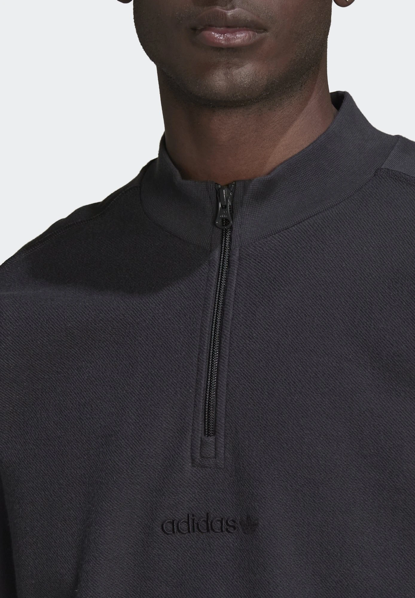 Adidas Originals Loopback Qz - Sweatshirt - Carbon 8 Adidas Originals Loopback Qz - Sweatshirt - Carbon – Image 6