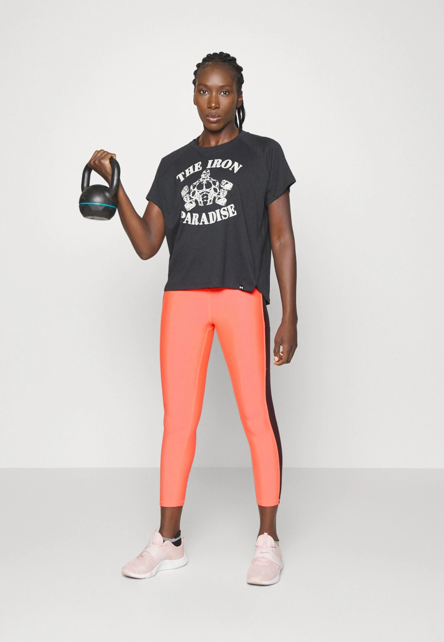 Under Armour Project Rock - Collants - Blitz Red/Dark Maroon 4 Under Armour Project Rock - Collants - Blitz Red/Dark Maroon – Image 2