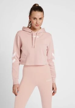 Hummel Hmllegacy Cropped - Sweat À Capuche - Chalk Pink