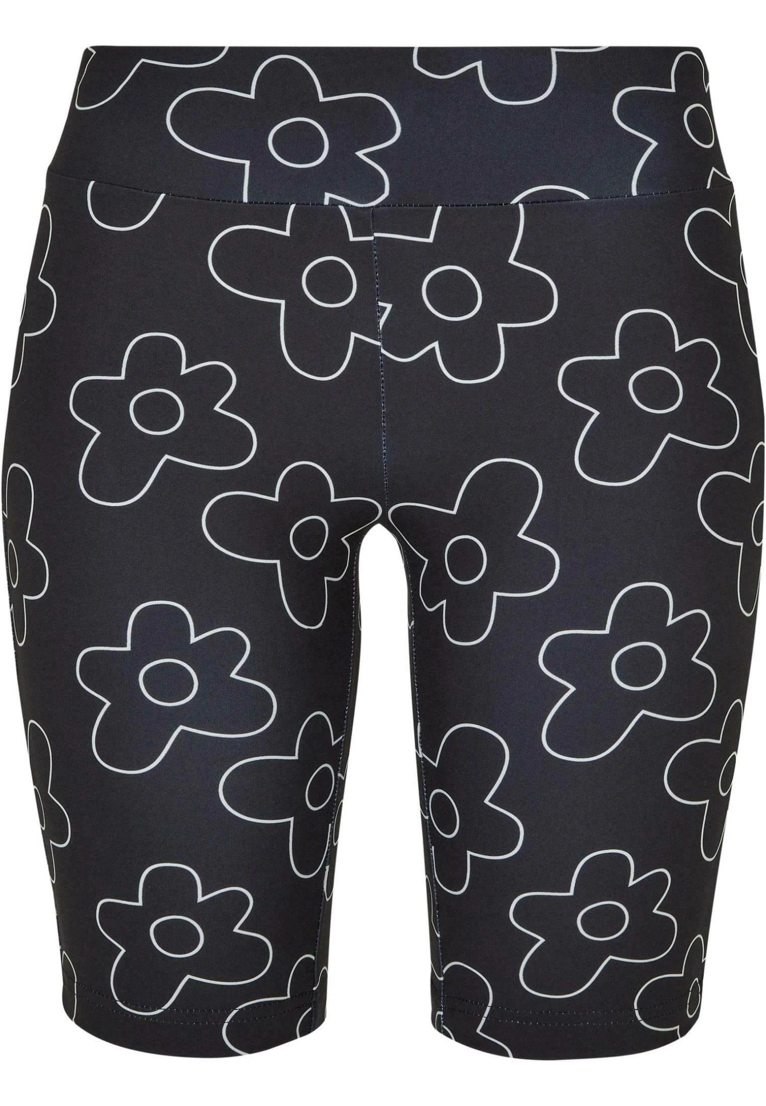 URBAN CLASSICS High Waist Aop Tech Cycle - Short - Blackflower 3 URBAN CLASSICS High Waist Aop Tech Cycle - Short - Blackflower