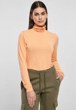 URBAN CLASSICS Turtleneck Longsleeve - T-Shirt Ă Manches Longues - Papaya