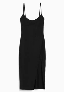 BERSHKA Midi - Robe Fourreau - Black -Mode et Luxe Boutique 8944656727fc400097403a38e3629d37