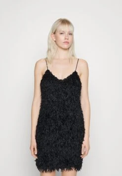 Vila Vibegonia Singlet V Neck Dress - Robe De Soirée - Black