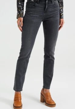 WE FASHION Mid Rise - Jean Slim - Grey