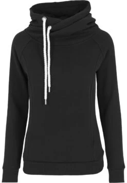 URBAN CLASSICS Raglan High Neck - Sweat À Capuche - Black
