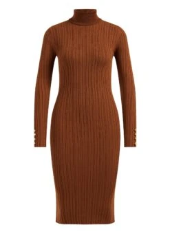 WE FASHION Robe Fourreau - Brown -Mode et Luxe Boutique 908dc7f37d5e40a699f9f5ea3570bc87