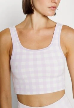 Sweaty Betty Gingham Seamless Crop - Débardeur - Purple -Mode et Luxe Boutique 92120f4ff6b449908066e0382323be9d