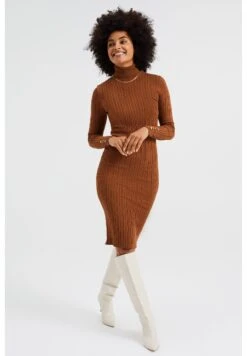 WE FASHION Robe Fourreau - Brown