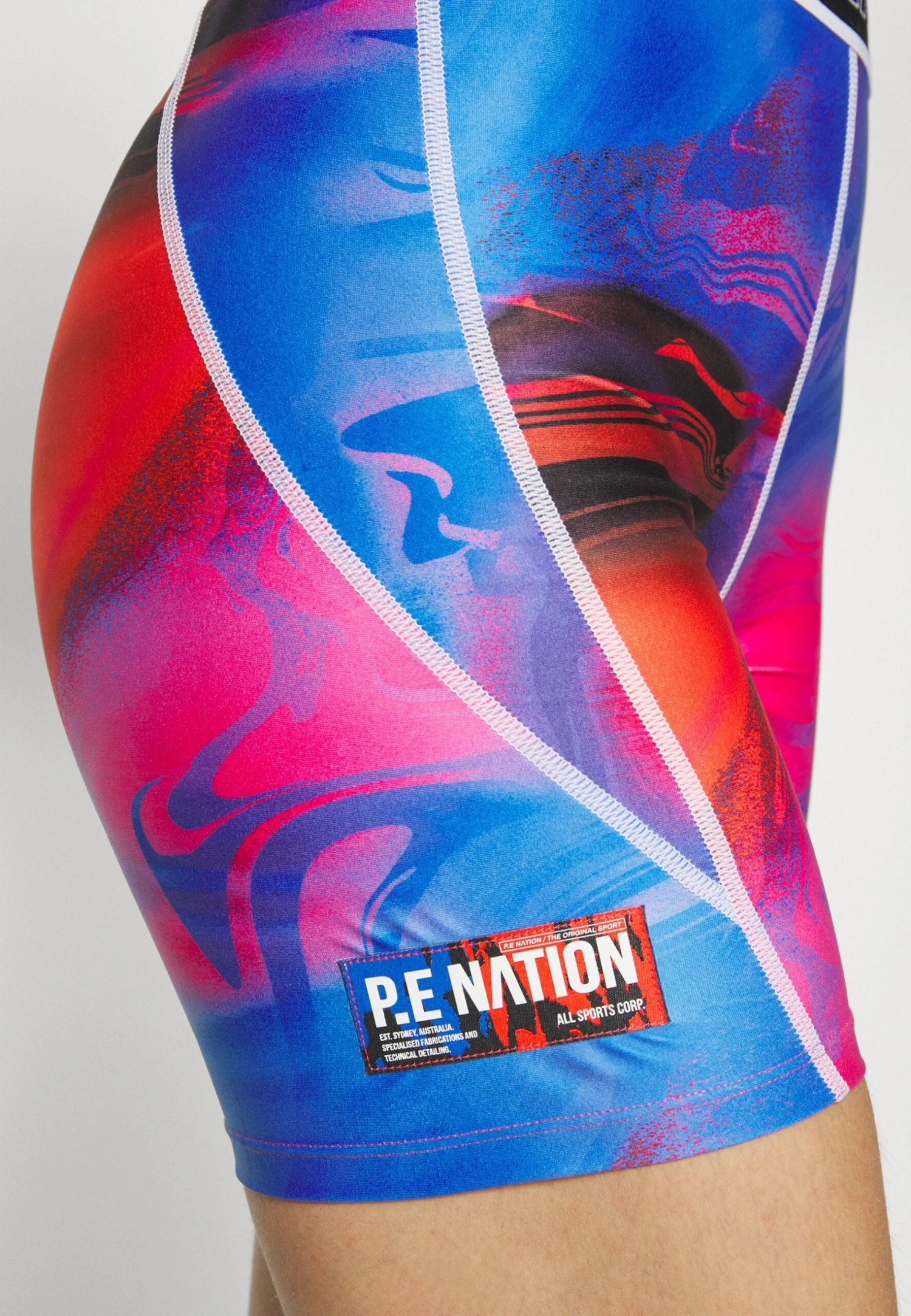 P.E NATION Rewind Bike - Short - Overlay Print 8 P.E NATION Rewind Bike - Short - Overlay Print – Image 6