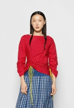 Tory Burch Tunic Top - Blouse - Red/White -Mode et Luxe Boutique a4aa9122efc84c2ca2a5a663e3c78f2a