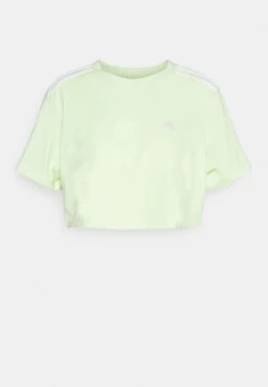 ADIDAS PERFORMANCE Cropped Tee - T-Shirt Imprimé - Almost Lime