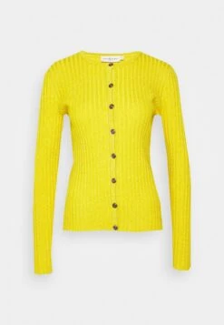 Tory Burch Stripe Cardigan - Gilet - Freesia Yellow