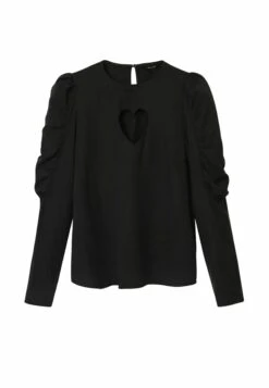 Desigual Balloon Sleeve With Heart - Blouse - Black 9 Desigual Balloon Sleeve With Heart - Blouse - Black -Mode et Luxe Boutique a9a46054849a4112b51cf54241c16910