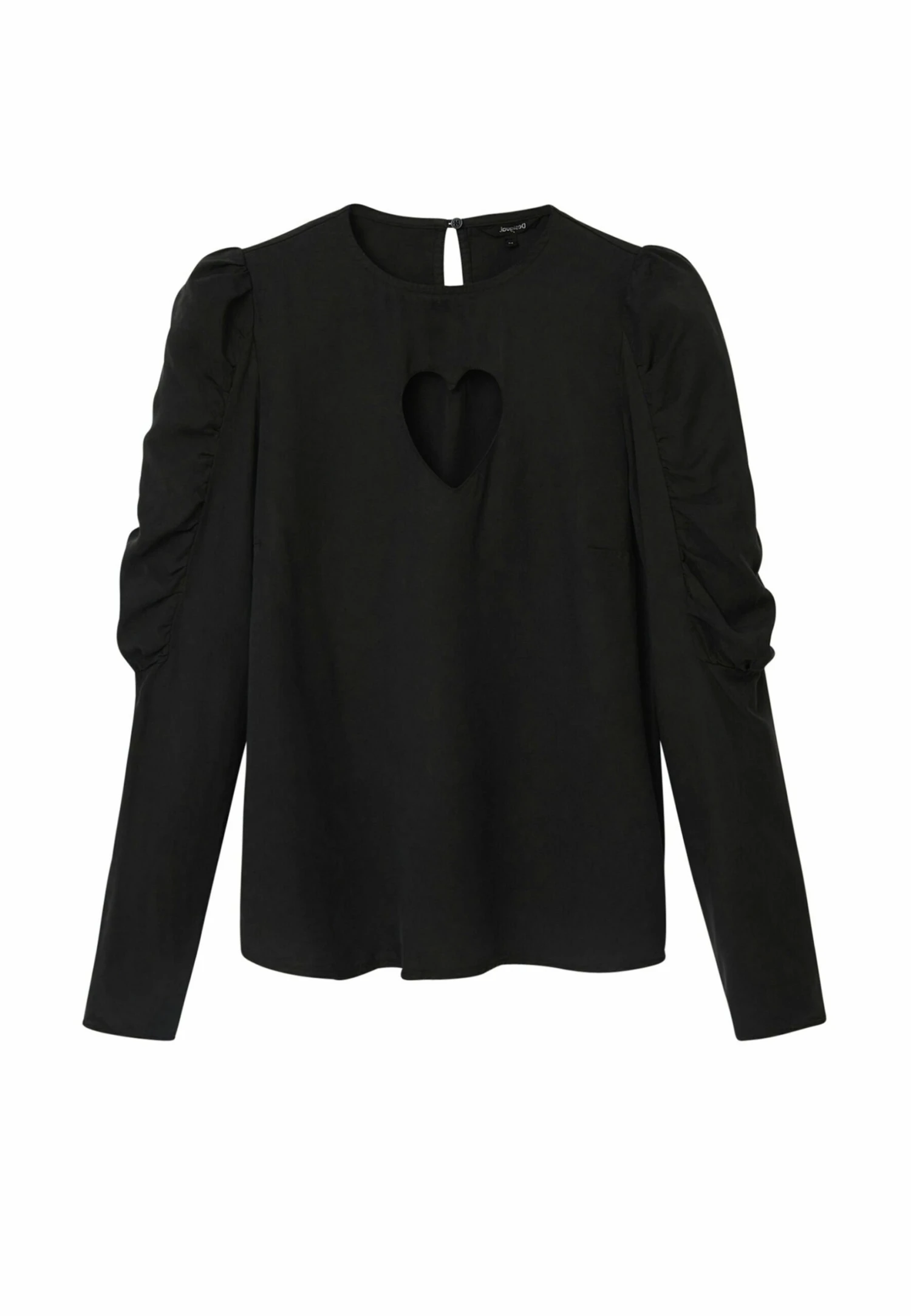 Desigual Balloon Sleeve With Heart - Blouse - Black 6 Desigual Balloon Sleeve With Heart - Blouse - Black – Image 4
