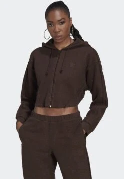 Devant 50 Adidas Originals Full Zip - Sweat Zippé - Dark Brown