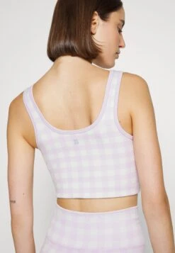 Sweaty Betty Gingham Seamless Crop - Débardeur - Purple -Mode et Luxe Boutique b6ed530622324179a38fb98073d622d5