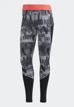 ADIDAS PERFORMANCE Ask - Collants - Glogry/Print/Sigpnk