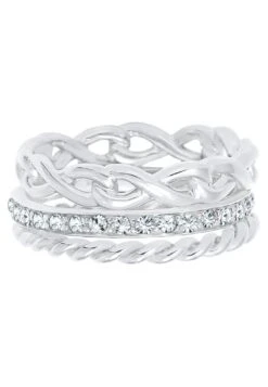 Elli Glass Crystal - Bague - Silver-Coloured -Mode et Luxe Boutique beffa02323264a91977cd1b3d986e697