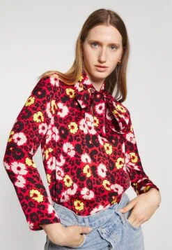 THE KOOPLES Blouse - Red/Yellow -Mode et Luxe Boutique cbb1a5e6de3740698799d7a013c0ec60