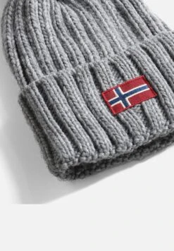 Napapijri Semiury - Bonnet - Medium Grey Melange -Mode et Luxe Boutique cd8917d7bf324c2bb91abc16e557b890