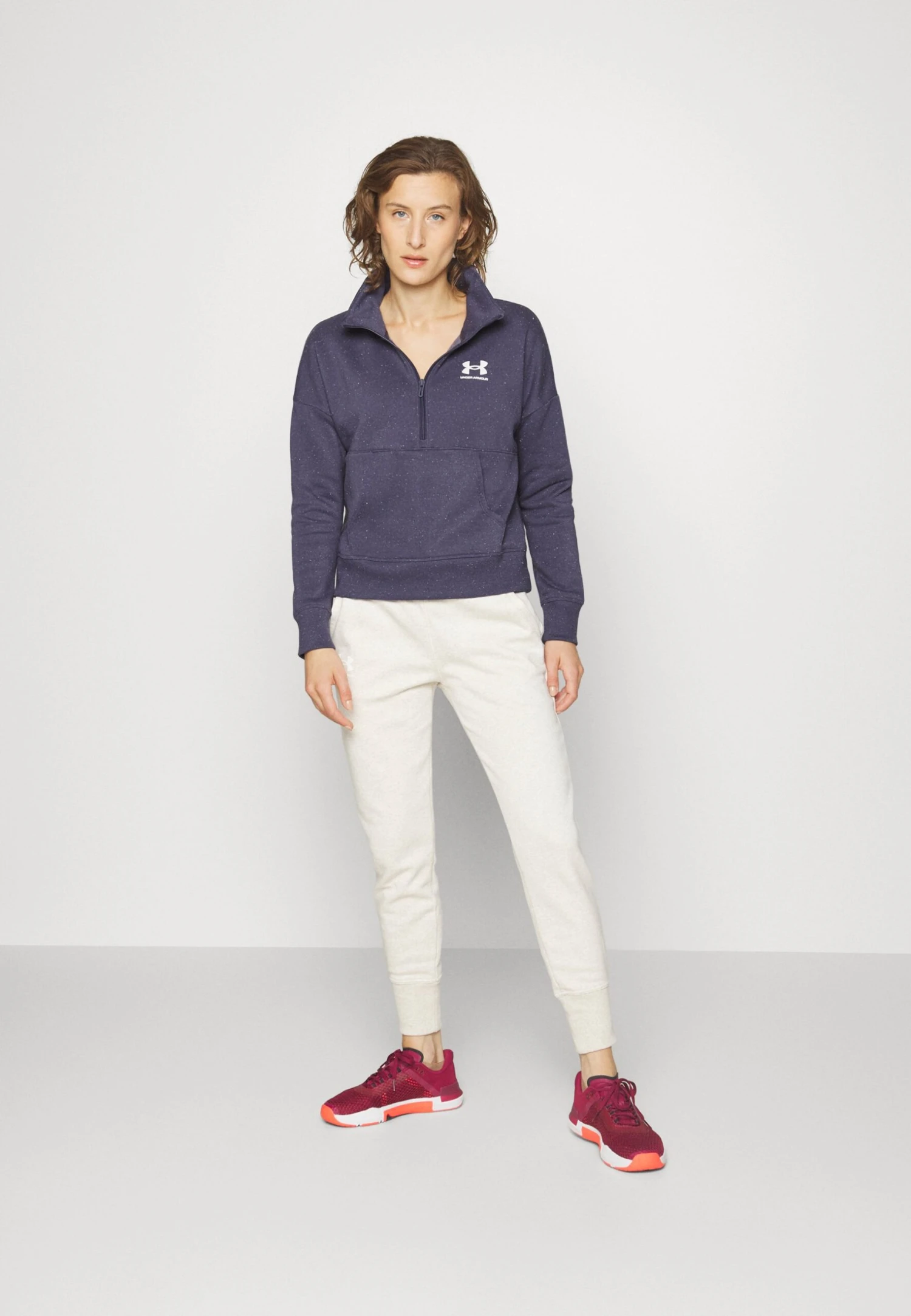 Under Armour Rival - Sweatshirt - Tempered Steel/White 4 Under Armour Rival - Sweatshirt - Tempered Steel/White – Image 2