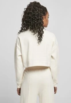 URBAN CLASSICS Oversized High Neck Crew - Sweatshirt - Whitesand -Mode et Luxe Boutique cec54951a25640bfa126ae97d01f206a