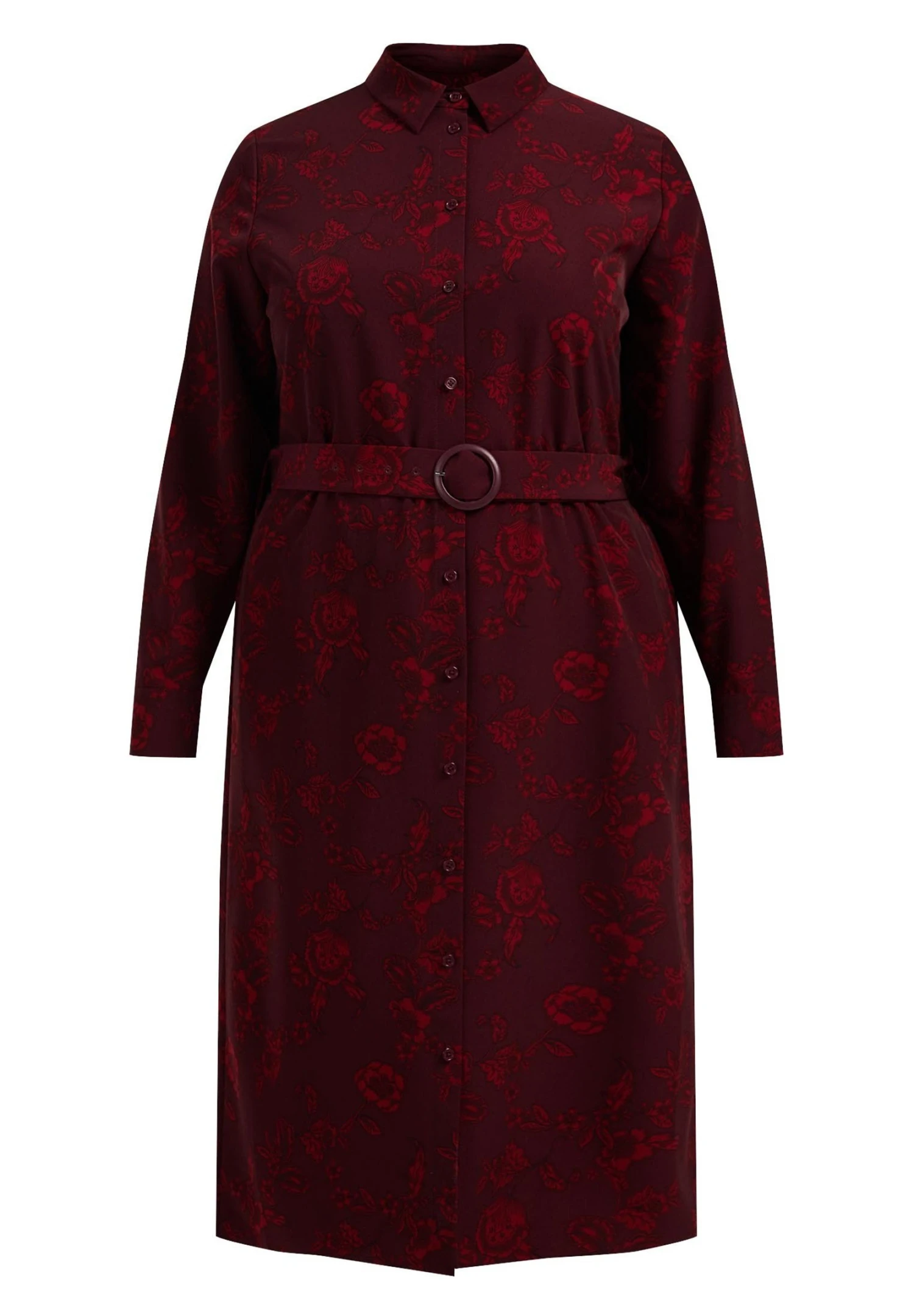 WE FASHION Curve - Robe Chemise - Red 7 WE FASHION Curve - Robe Chemise - Red â Image 5