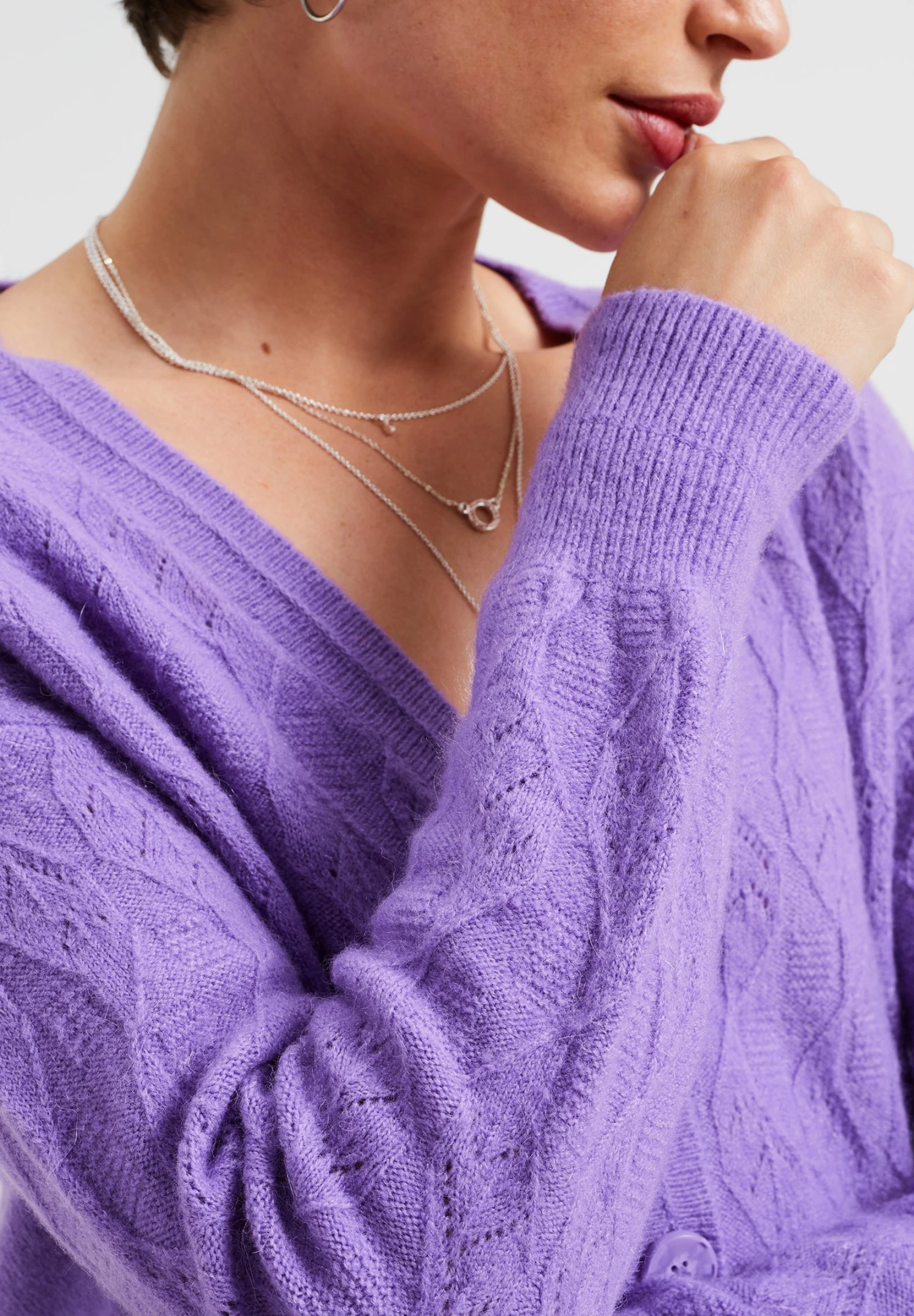 WE FASHION Gilet - Violet 6 WE FASHION Gilet - Violet – Image 4