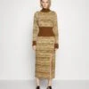 ELLEME Dress - Robe De Jour - Brown -Mode et Luxe Boutique d75f2b36ea4a4bfb9243ee3d55edf3d1
